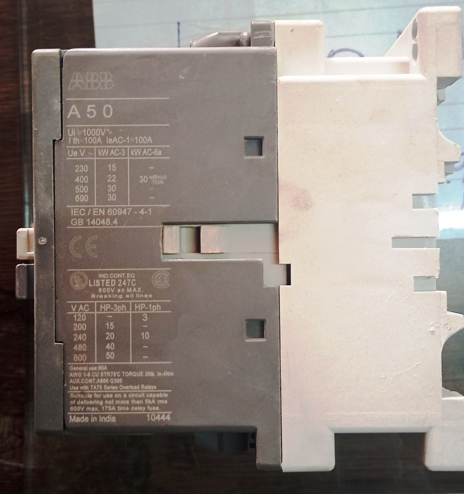 ABB A50-30 CONTACTOR