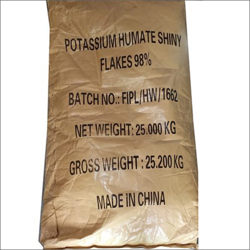 25 kg 98% Potassium Humate Shiny Flakes
