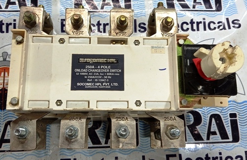 SOCOMEC HPL 250A CHANGEOVER SWITCH