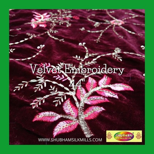 Velvet Embroidery Fabric