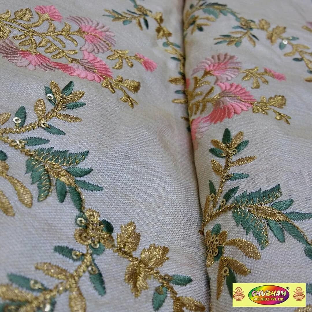 Sherwani Embroidery Fabric