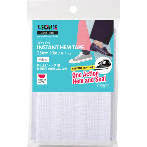 Polyester Iron-On Hem Clothing Tape 1inch x 5.5yd (25mm x 5m)