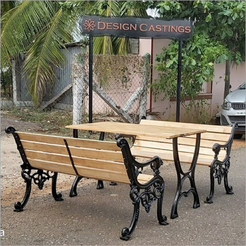 Garden Metal Park Bench Set