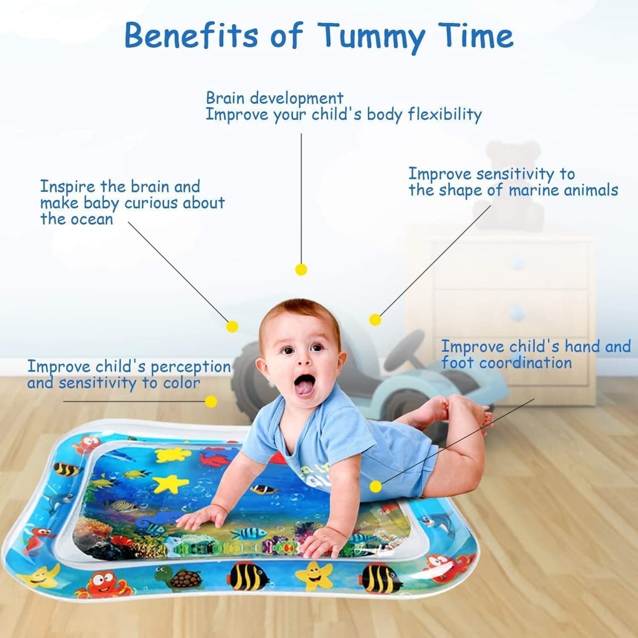 INFLATABLE BABY SLAPPED PAD TOY FLOOR CUSHION