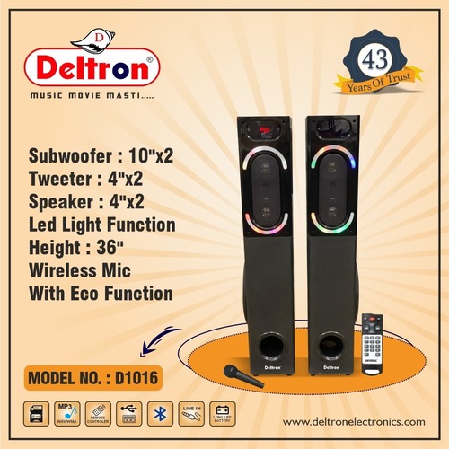 deltron tower speaker