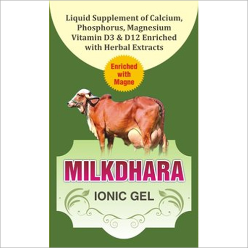 Liquid Milk Dhara Calcium Vitamin D3 & B12 Veterinary Ionic Gel