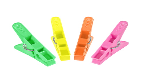 Assorted Colors Multicolor Plastic Cloth Clip