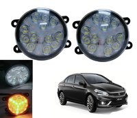 Autofasters Car Led Fog Light With Yellow DRL