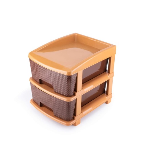 2 LAYER MODULAR DRAWER (BROWN)