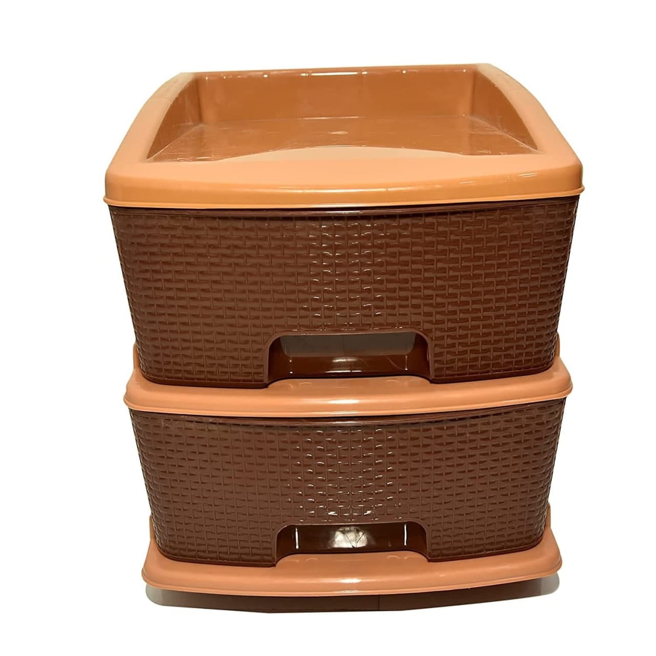 2 LAYER MODULAR DRAWER (BROWN)