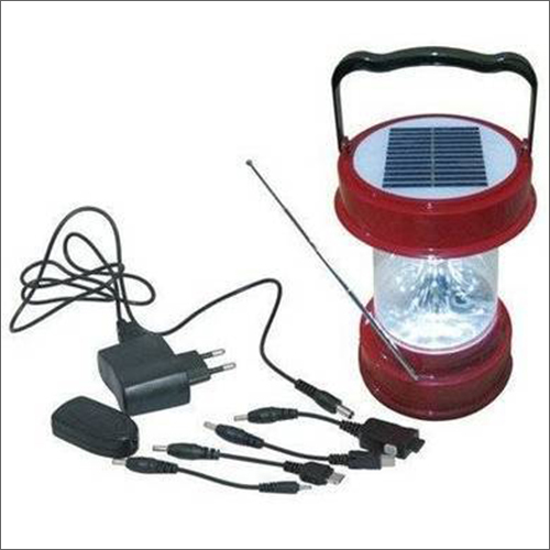 Red Solar Lantern With Charger