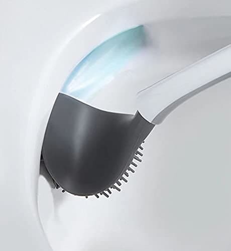 NEW SILICONE WATER DROP TOILET BRUSH AND HOLDER SET