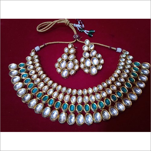 Ladies Designer Fancy Kundan Necklace Set