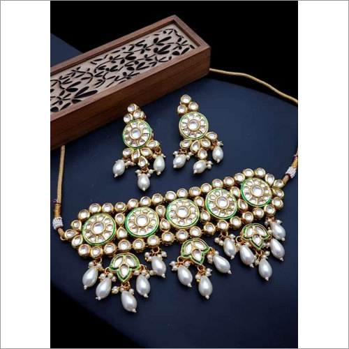 Artificial Kundan Polki Necklace Set By JAI BHAIRU BHAWANI IMMITATION