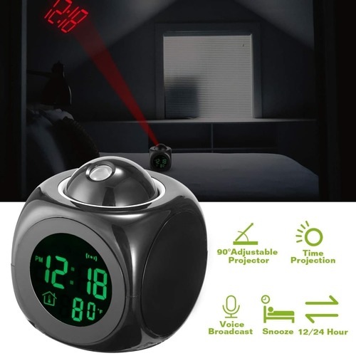 DIGITAL LCD VOICE ALARM CLOCK