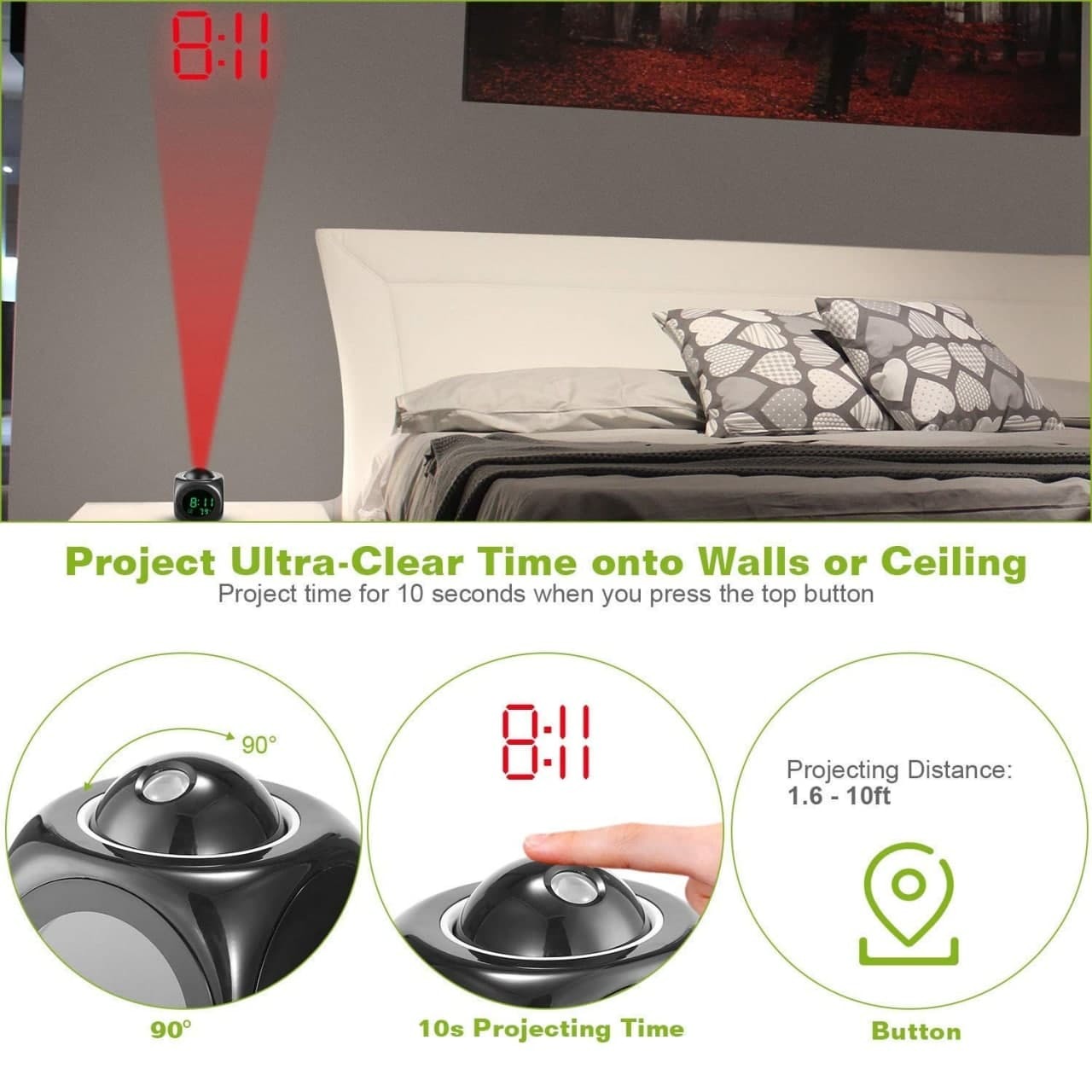 DIGITAL LCD VOICE ALARM CLOCK