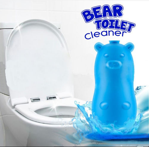 Bear Shape Tablet, Toilet Bowl Cleaner Capsules - Color: Blue