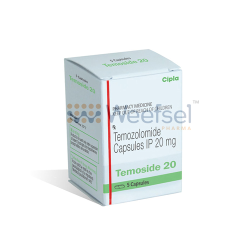 Temoside Capsules (Temozolomide 20mg By WEEFSEL PHARMA