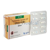 Thalix Capsule - Thalidomide 50mg, Cancer Treatment, Immune System Modulator, 10 Capsules In Blister Pack, Leaflet Included