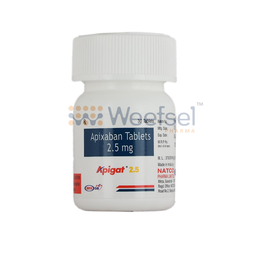 Apigat 2.5 (Apixaban 2.5mg)