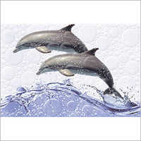 Azulejos de la pared del delfn