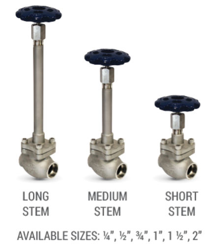 REGO Stainless Steel Globe Valves for Cryogenic Service SKM Advantage Series Medium Stem