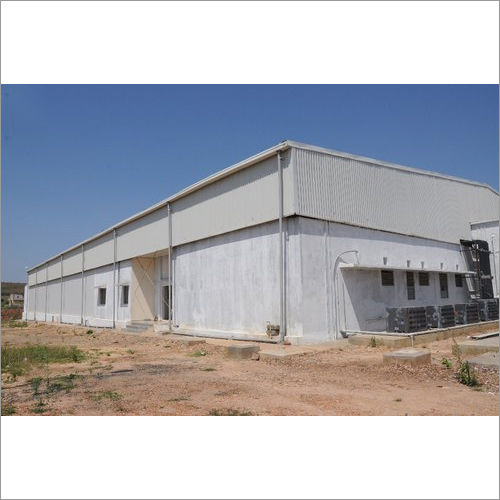 Cold Storage Steel Structure Engineered Buildings - Color: White