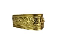 BRASS BIG FLORISHED ENGRAVED PLANTER