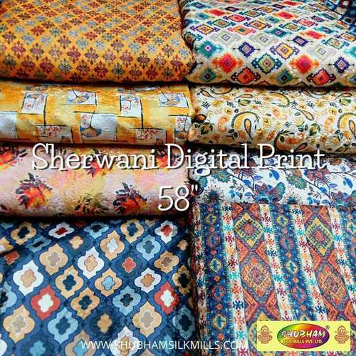 Sherwani Digital Print Fabric