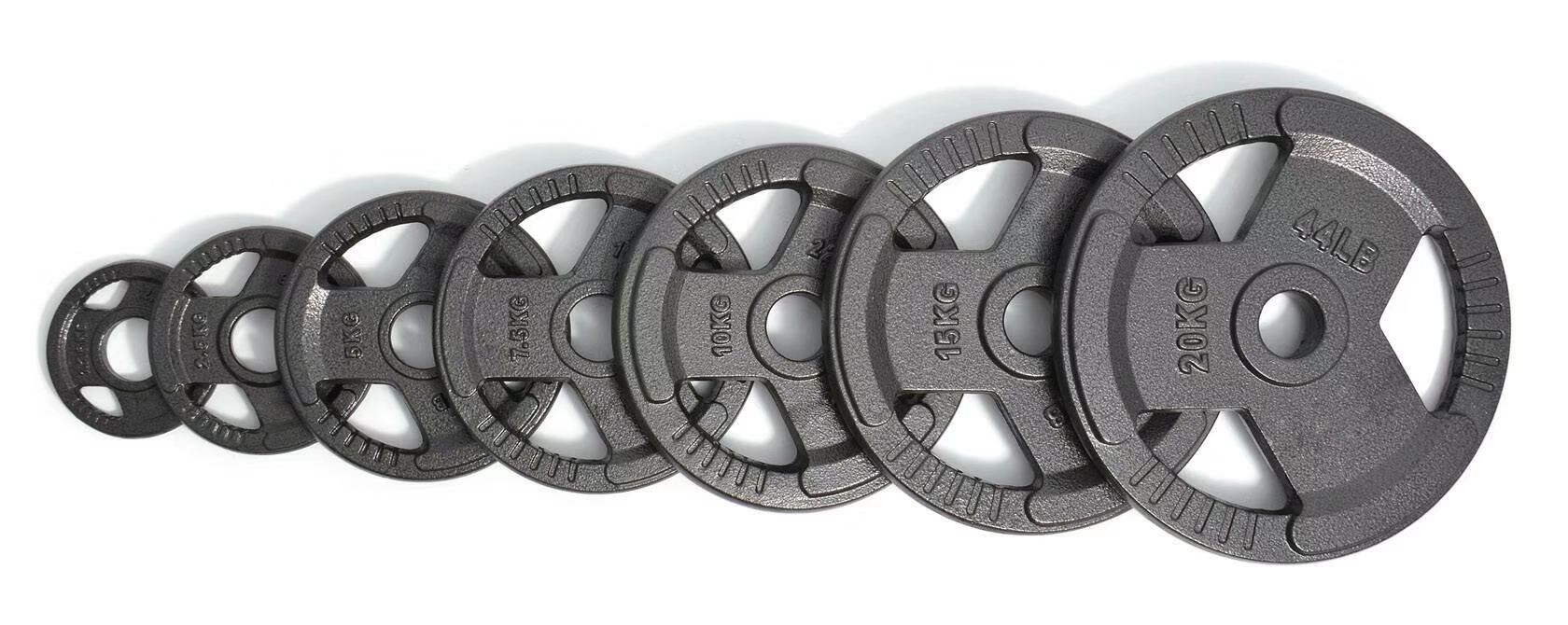 Weightlifting Cast Iron Grip Metal Weight Plates