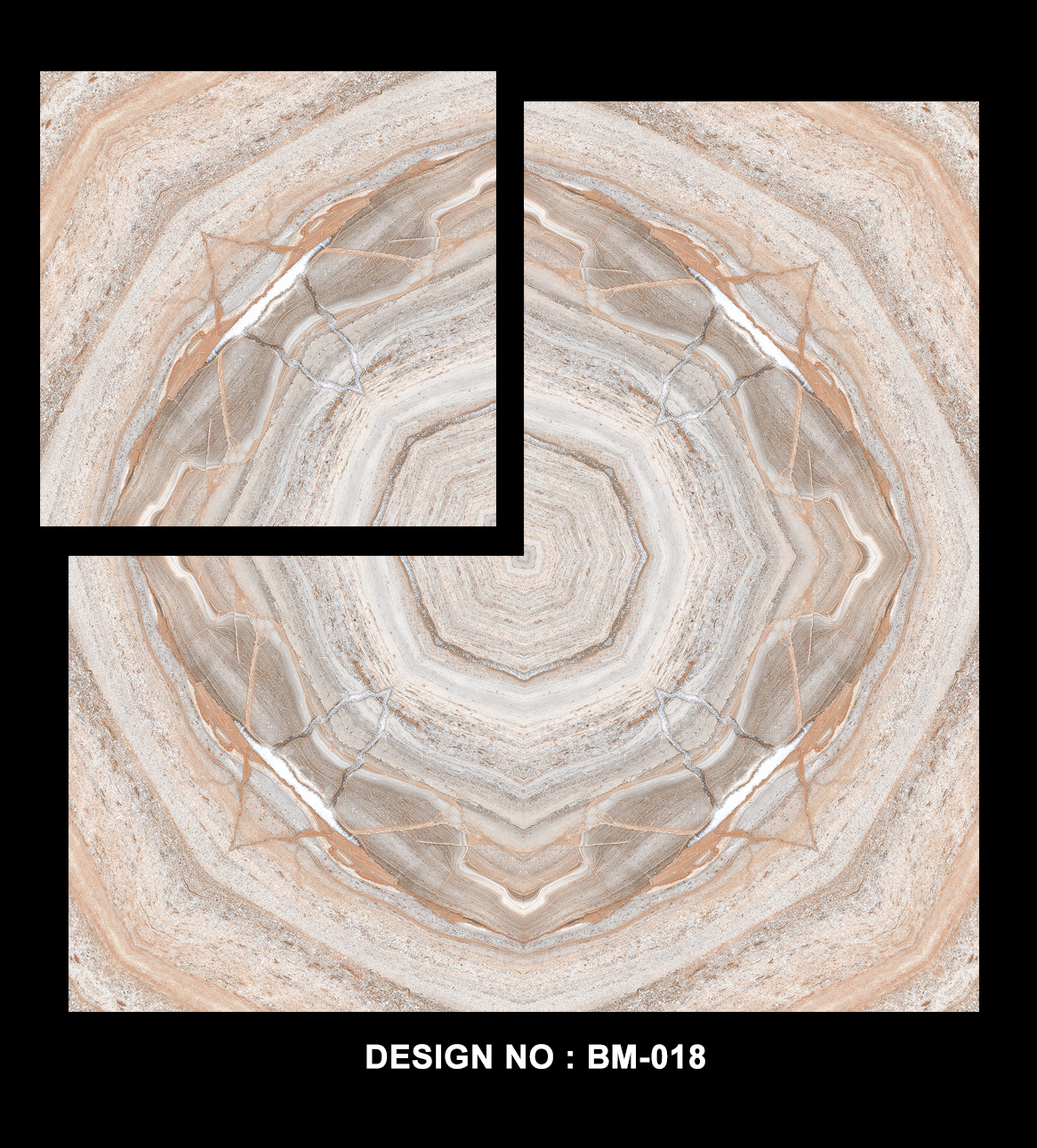 Bookmatch Floor Tiles 500x500 MM