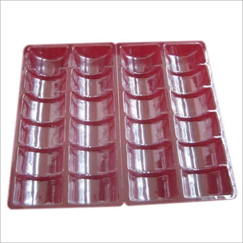 Maroon Transparent Blister Tray