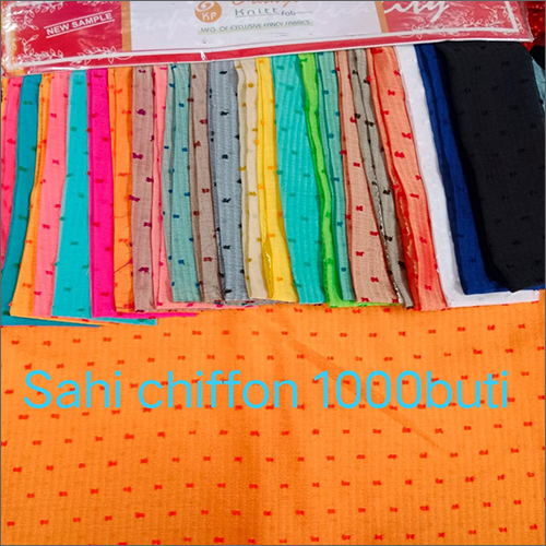 1000 Sahi Chiffon Butti Fabric