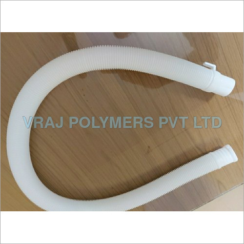 White Colored Washing Machine Outlet Plastic Pipe