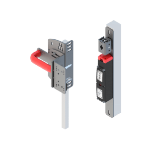 Electromechanical safety switches with solenoid locking