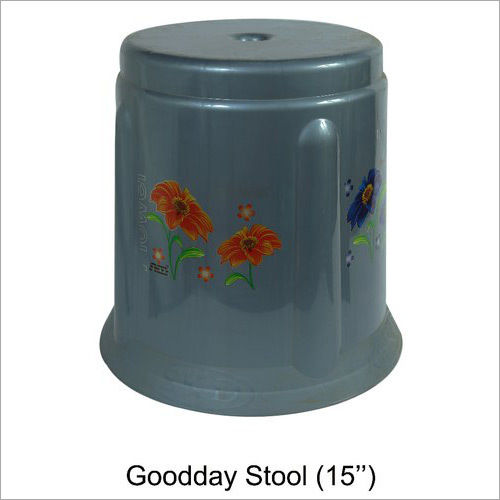 Grey Stool 15 Inch