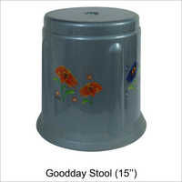 Grey Stool 15 Inch