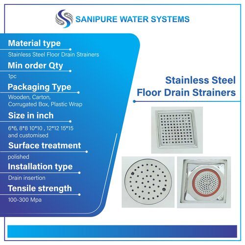 Stainless Steel Floor Drain Strainers - Shape: Customized