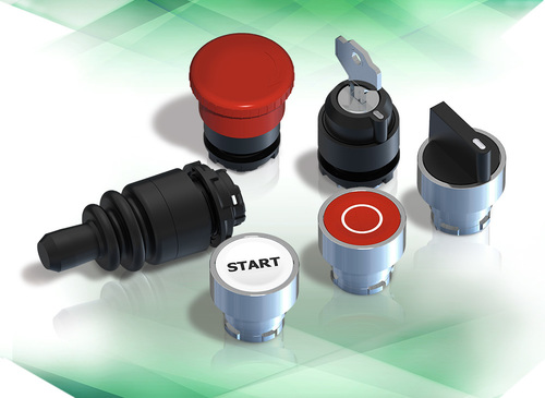 Push buttons, LED lamps, On/Off switches , Joysticks, Potentiometers etc.