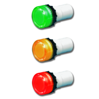 Push buttons, LED lamps, On/Off switches , Joysticks, Potentiometers etc.