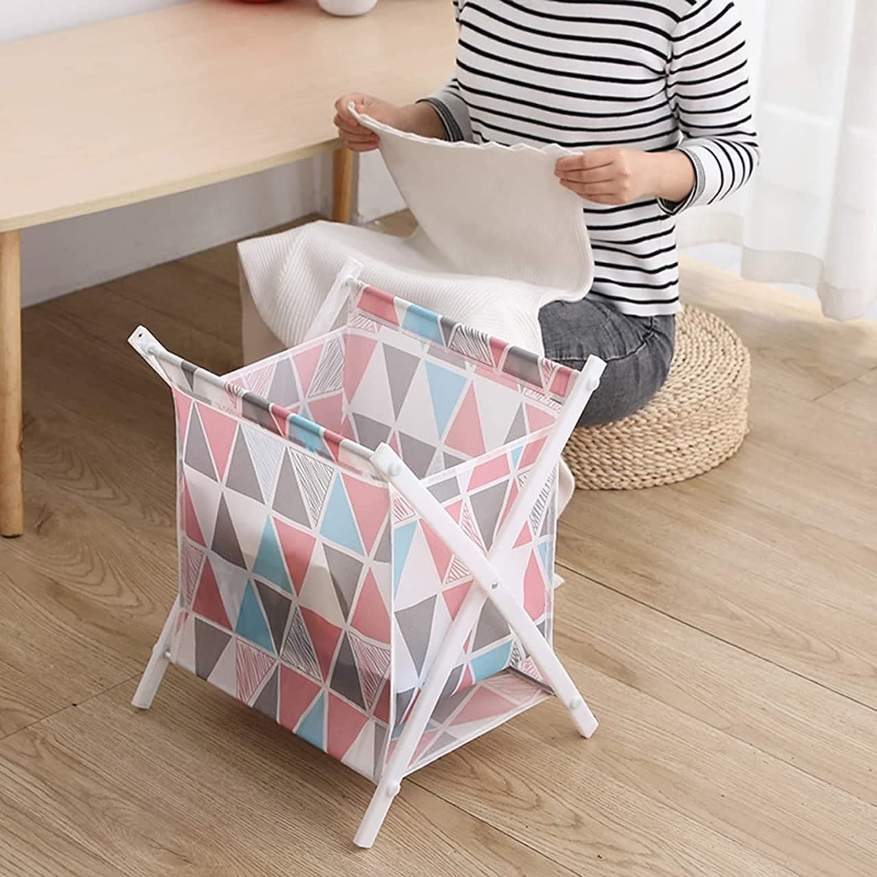 FOLDABLE LAUNDRY REMOVABLE LINING CLOTH BAG