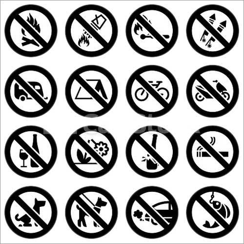 Prohibition Signs