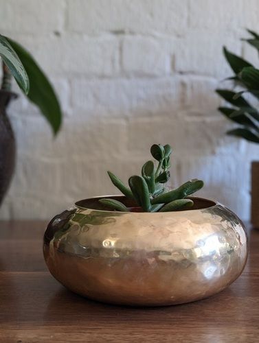 Brass New Design Texture Engrave Planter