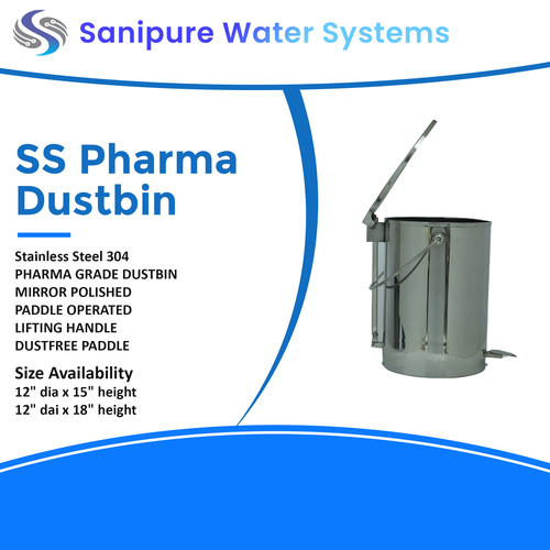 Stainless Steel Dustbin By SANIPURE WATER SYSTEMS