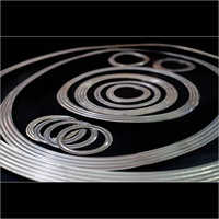 Corrugated Metallic Gaskets - Metal Ring Gasket, 1 To 1.5 Millimeter Thickness | Economical, High Temperature Suitable, Standard Size, Silver Finish