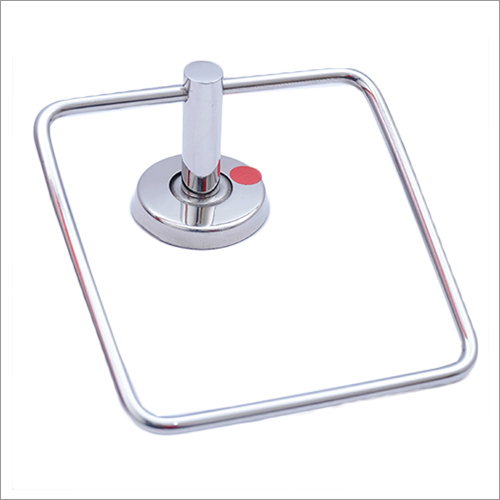 Stainless Steel Heavy Square Towel Ring