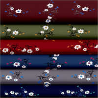 Multicolor Rayon Pigment Printed Fabric