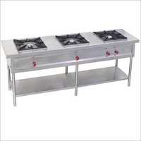 Three Burner Cooking Range - Dimension (l*w*h): 72x24x30 Inch (in)