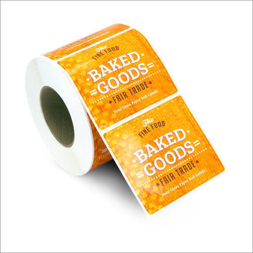 Orange Laminated Printed Labels