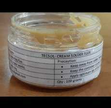 Cream soldering flux